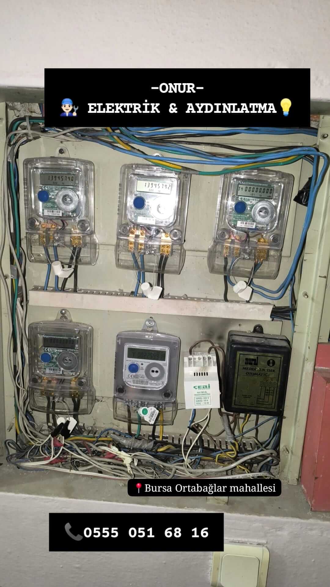 Ortabaglar Mahallesi elektrikci v3 kacak akim rolesi montaji ve hayat koruma hatti kurulumu.